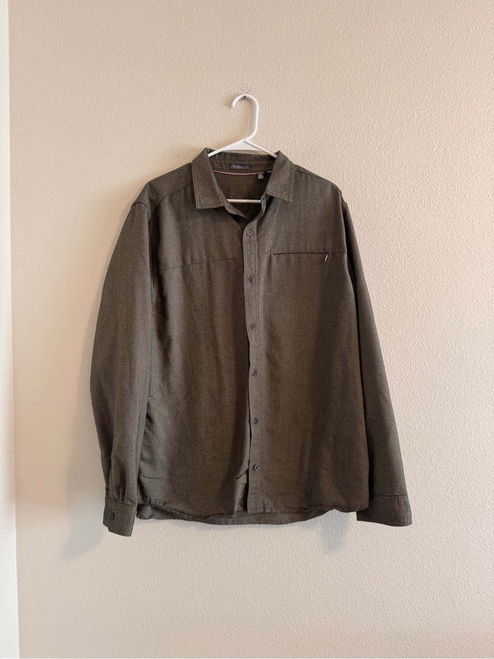 Toad&Co Men's Olive Shirt Jacket - Button Front